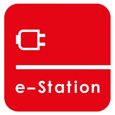 Red Thermoplastic E-Station Symbol - 1000 x 1000mm