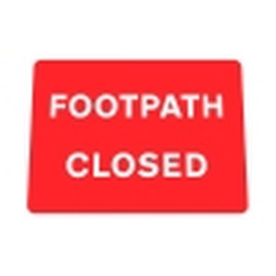 Footpath Closed Q-Sign Face