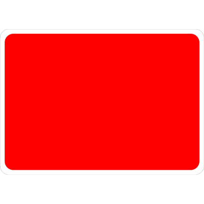 Red/White Blank QuickFit Sign Face