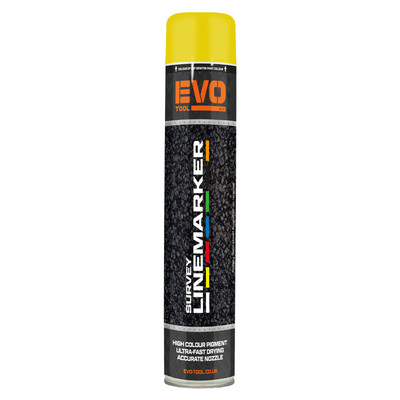 EVO TOOL 750ml Survey Linemarking Paint - Yellow