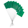 Green Steel Wire Marker Flags - Pack of 10