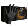 Black Nitrile Powder Free Diamond Grip Disposable Gloves - Box of 50 (L)