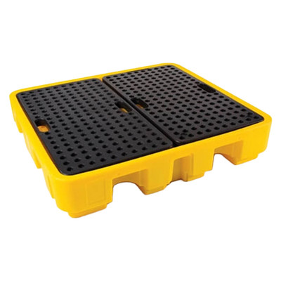 250L 4-Drum Polyethylene Spill Pallet