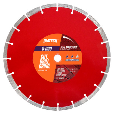 DIATECH S-DUO Dual Application Diamond Blade - 300 x 20mm