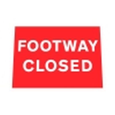 Footway Closed Q-Sign Face