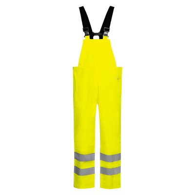 Hi Vis Waterproof Bib & Brace - Yellow (M)