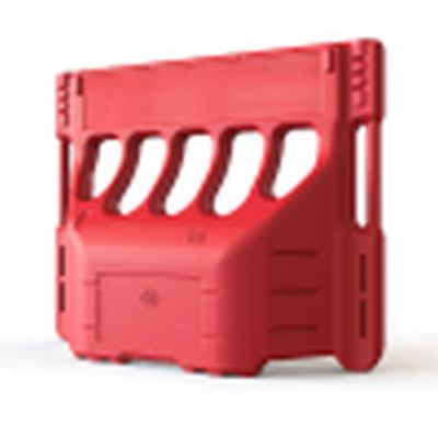 Buddha Water Filled Traffic Barrier - Red (1040x800x280mm)