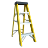4 Tread Fibreglass Swingback Steps