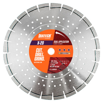DIATECH X-20 Dual Application Diamond Blade - 450 x 25mm