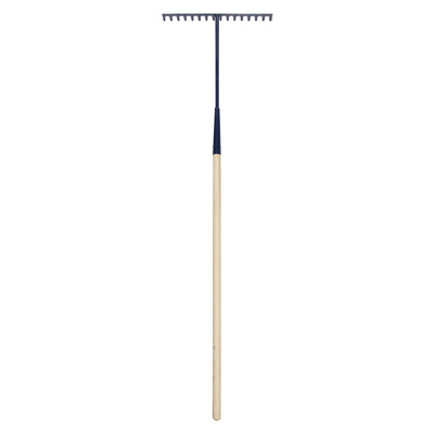 Square Tooth Asphalt Rake with Wooden Handle