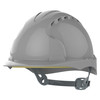 Grey JSP EVO3 Vented Safety Helmet with Slip Ratchet
