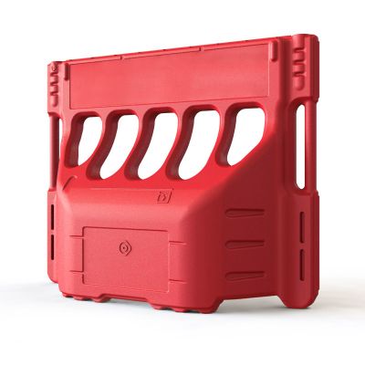 Buddha Water Filled Traffic Barrier - Red (1040x800x280mm)
