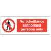 No Admittance Sign