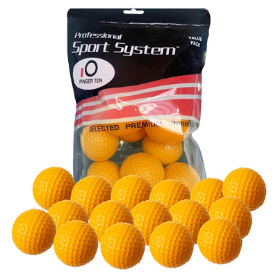 Orange Foam Practice Golf Balls