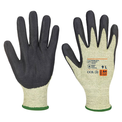 FR/ARC Flash Cut Level 2 13D Gloves - Green/Black (10)