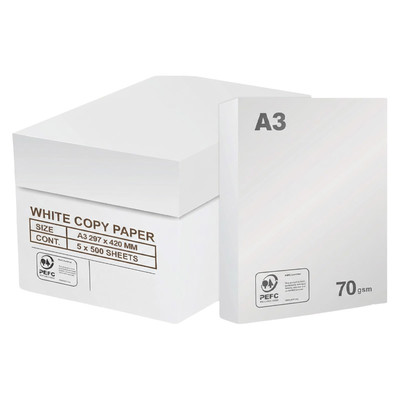 70gsm A3 White Paper - Pack of 2500