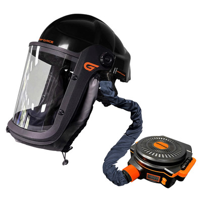 GIANT GRP Aerforce Powered Air Purifying Respirator (PAPR) & Helmet Kit - Black