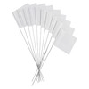 White Steel Wire Marker Flags - Pack of 10