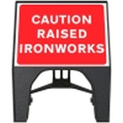 Caution Raised Ironworks Q-Sign