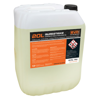 EVO TOOL SURESTRIKE 20L Concrete Mould Release Oil