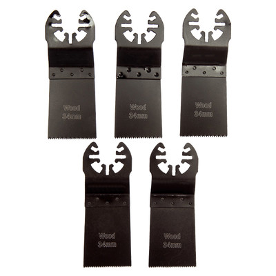 34mm PRO Multi Tool Wood Cutting Blades - Pack of 5