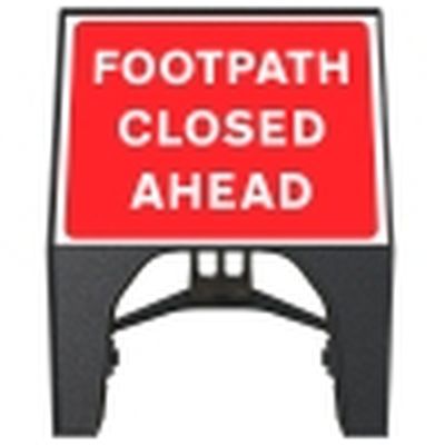 Footpath Closed Ahead Q-Sign