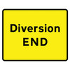 Diversion End QuickFit Sign Face with 300mm Centres - 1050 x 750mm