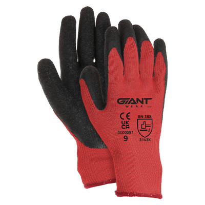 GIANT MP1000 Gloves Cut Level 2 (9) - Red/Black