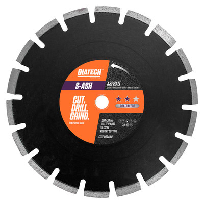 DIATECH S-Ash Asphalt Diamond Blade - 350 x 25mm