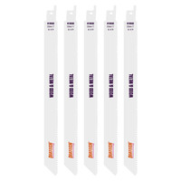 DIATECH 230mm Wood & Metal Cutting Reciprocating Saw Blade - Pack of 5