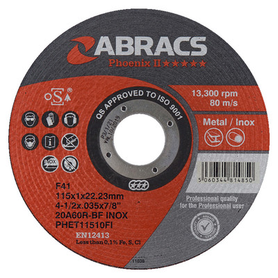 Abracs TBC-M Extra Thin Abrasive Metal Cutting Disc
