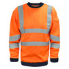 GIANT FR/ARC Flash Hi Vis L/S Sweatshirt (RIS-3279) - Orange (S)