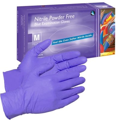 CV Nitrile Disposable Powder Free Gloves - Box of 100
