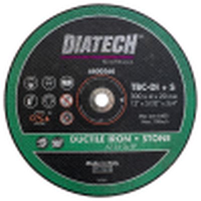 Diatech TBC-DI+S Abrasive Stone & Ductile Iron Cutting Disc 300 x 4 x 20mm