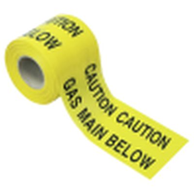 Gas Main Underground Warning Tape 150mm x 365m