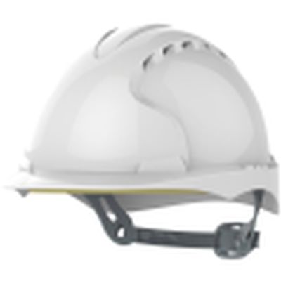 JSP EVO®3 Safety Helmet Vented with Slip Ratchet White