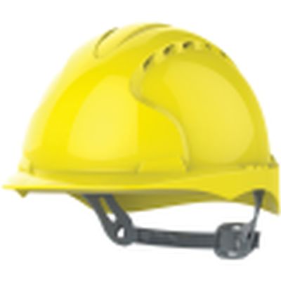 JSP EVO®3 Safety Helmet Vented with Slip Ratchet Yellow