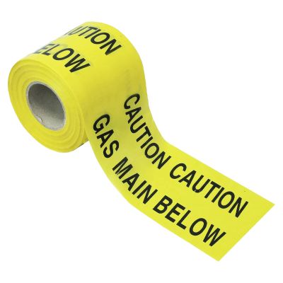 Gas Main Underground Warning Tape 150mm x 365m