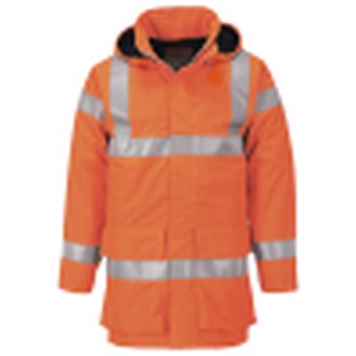 FR Anti-Static Hi Vis Waterproof Contractors Jacket RIS-3279 - Orange