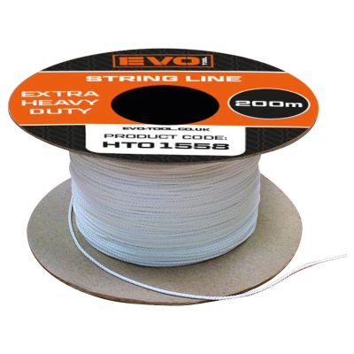 EVO TOOL Polyester Brick String Line 200m - White