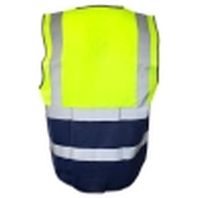 Hi Vis Executive Waistcoat - Yellow/Navy