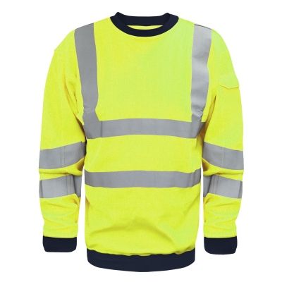 Hi Vis FR/ARC Long Sleeve Sweatshirt - Yellow