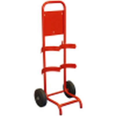 Double Fire Extinguisher Trolley