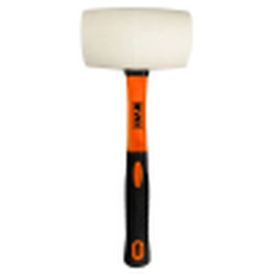 EVO TOOL 32oz Fibreglass Handle White Head Rubber Mallet
