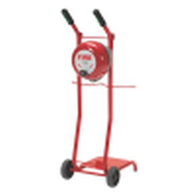 Double Fire Extinguisher Trolley with Rotary Bell