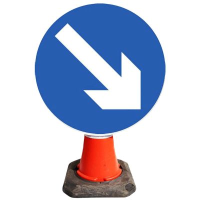 Directional Arrow Right Cone Sign