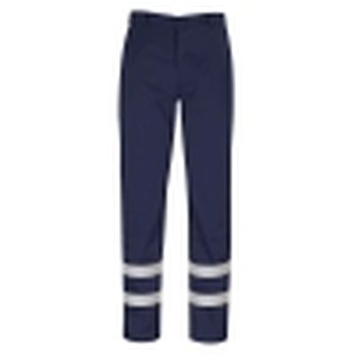 FR Cotton Trousers c/w 2x Reflective Bands - Navy