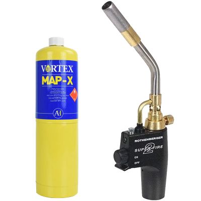 Super Fire 2 Brazing Gas Torch & MAP-X Gas Cartridge