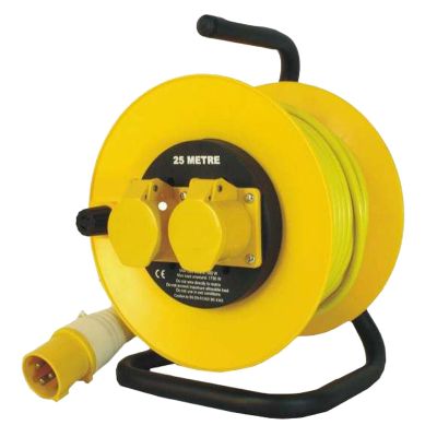 25m 16 Amp 110V 1.5mm Cable Extension Reel