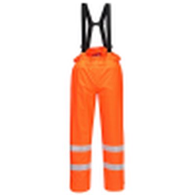FR Anti-Static Hi Vis Waterproof Bib and Brace RIS-3279 - Orange
